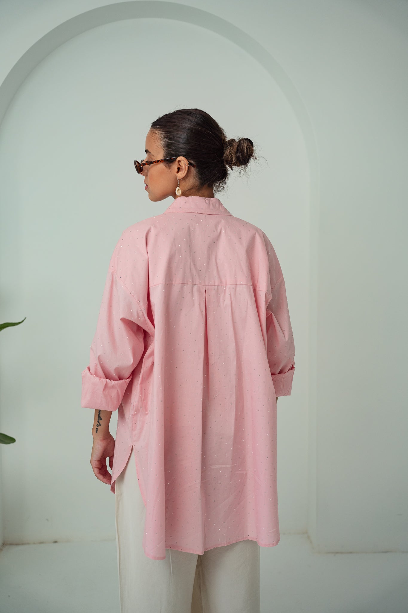 Pink -Studs Shirt