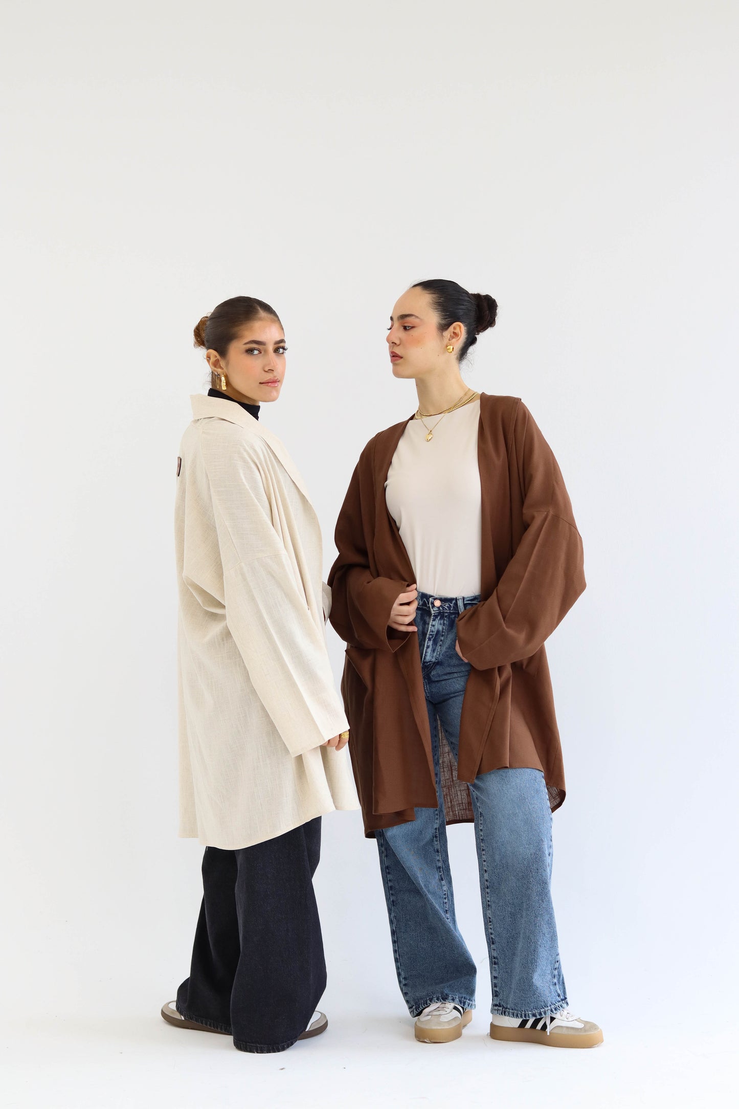 Beige Timeless linen Kimono