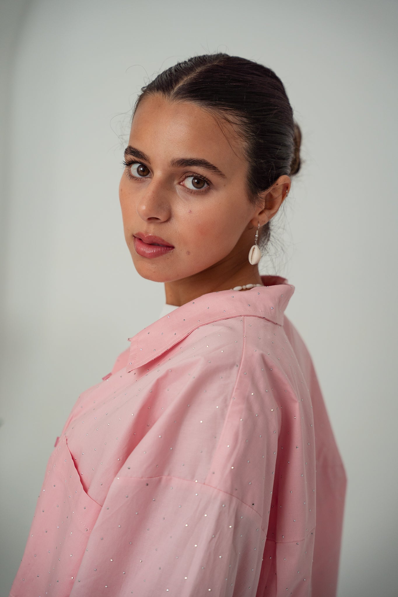 Pink -Studs Shirt