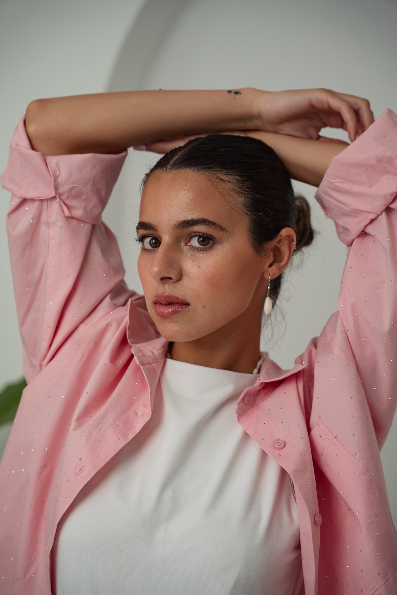 Pink -Studs Shirt