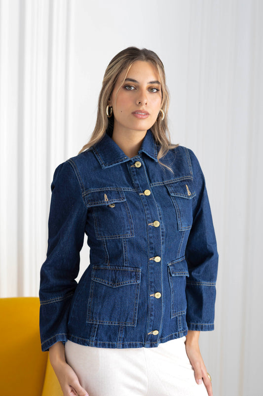 Tailored Indigo Jacket