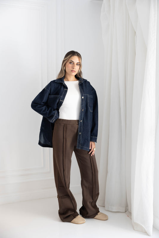 Cozy Fleece Brown Pants