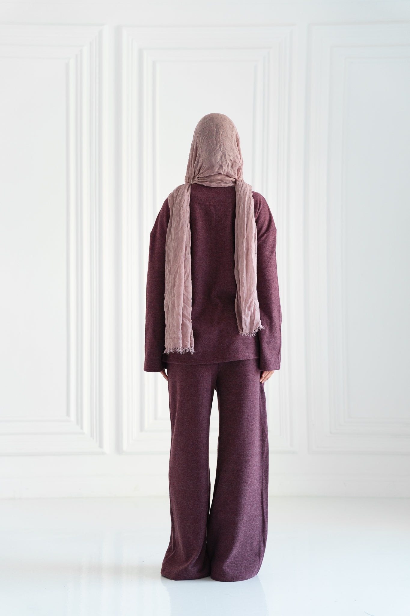 Oversized Wrap Set – Plum Berry