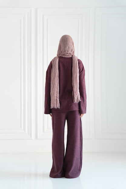 Oversized Wrap Set – Plum Berry