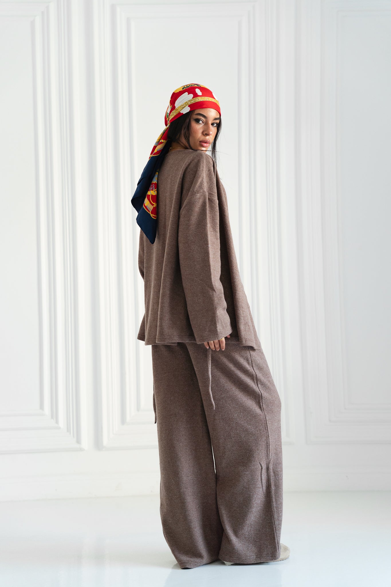 Oversized Wrap Set – Mocha Brown