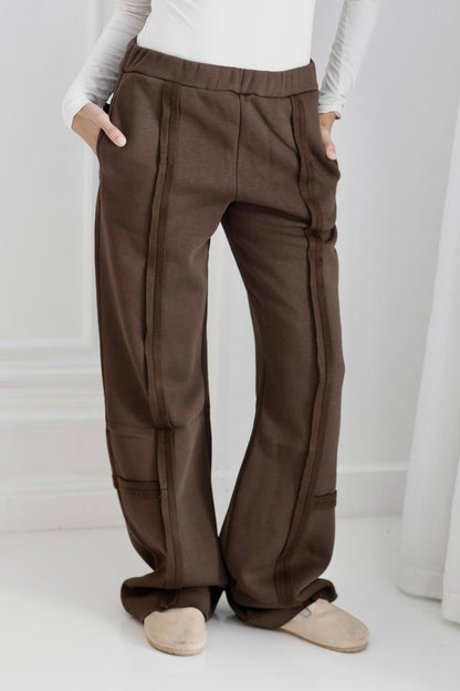 Cozy Fleece Brown Pants