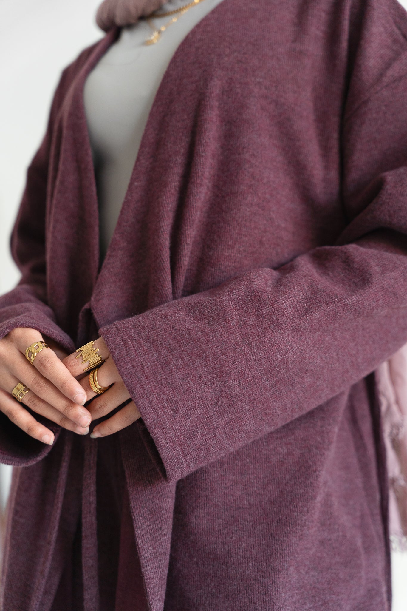 Oversized Wrap Set – Plum Berry