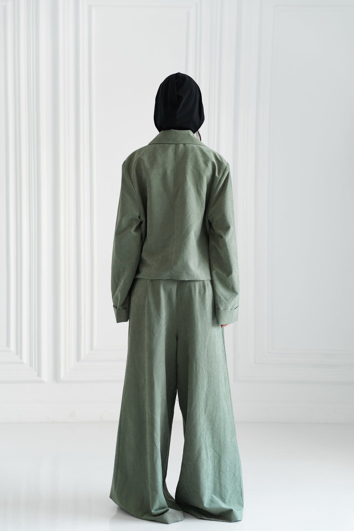 The Oversized Tailored Set-Sage Green