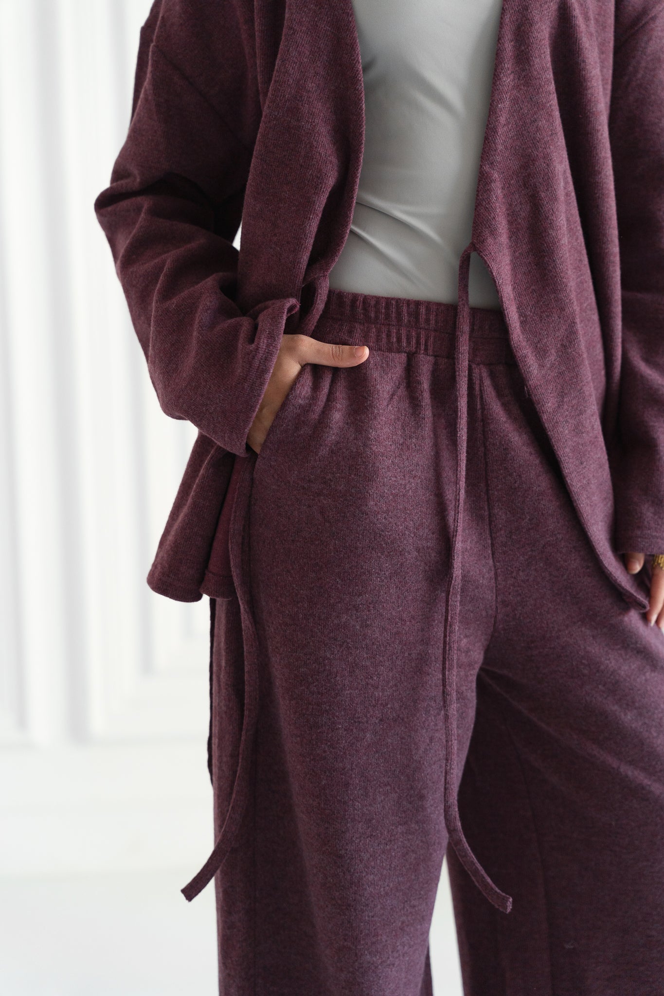 Oversized Wrap Set – Plum Berry