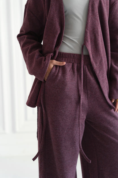 Oversized Wrap Set – Plum Berry
