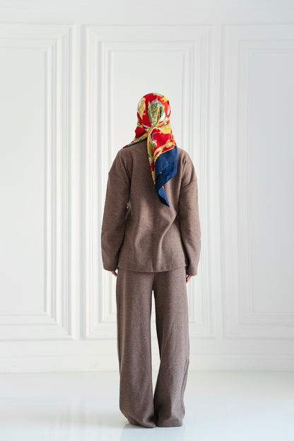 Oversized Wrap Set – Mocha Brown